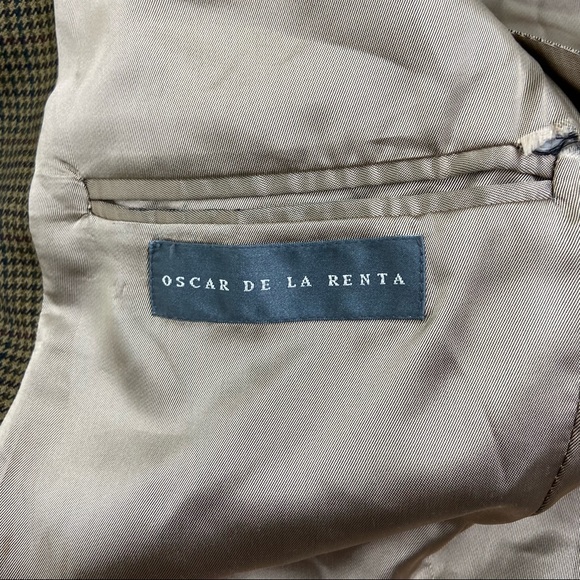 Oscar de la renta multicolored houndstooth blazer. Size 42L - Picture 9 of 10